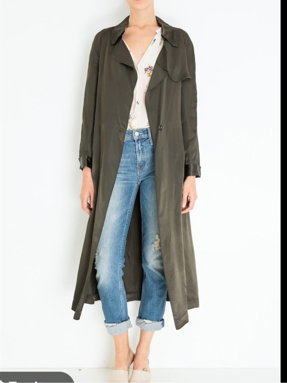 Giada Forte Satin Trench coat Women’s Small